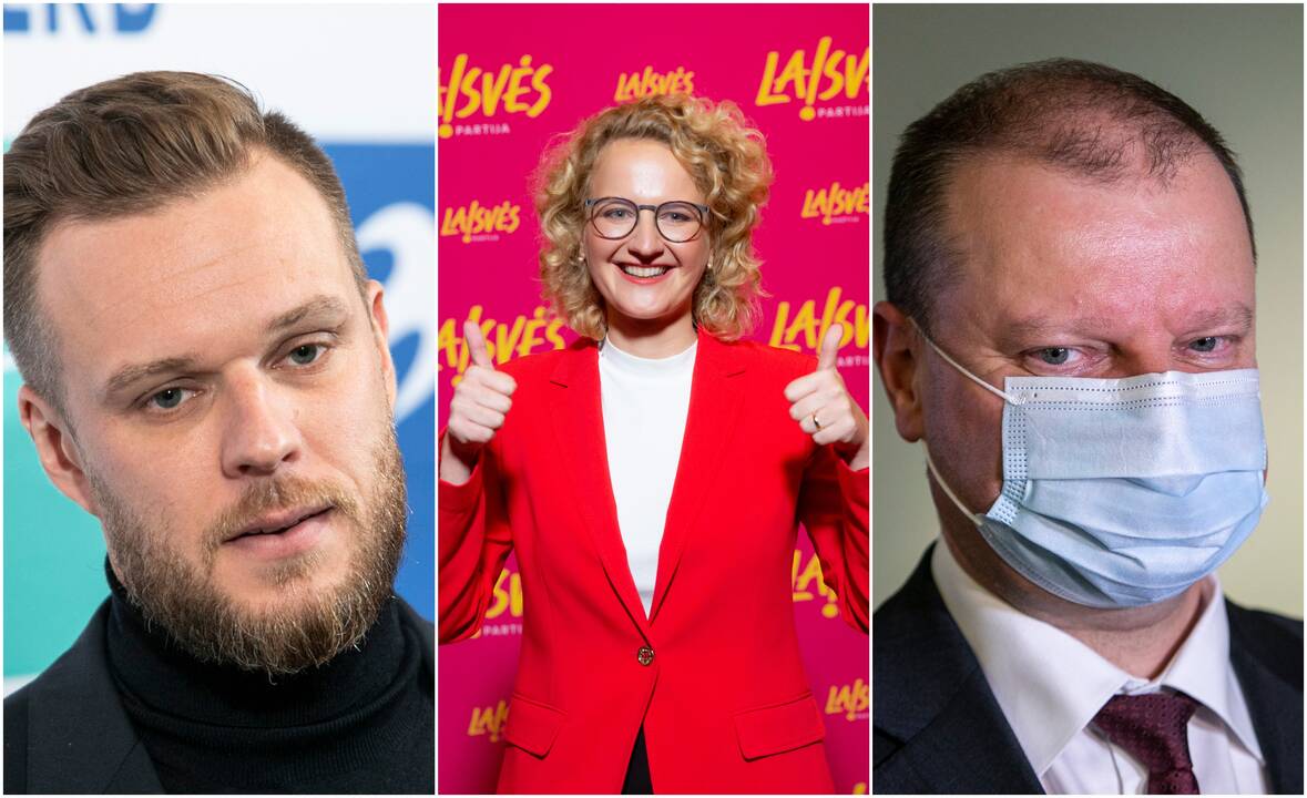 Gabrielius Landsbergis, Aušrinė Armonaitė ir Saulius Skvernelis
