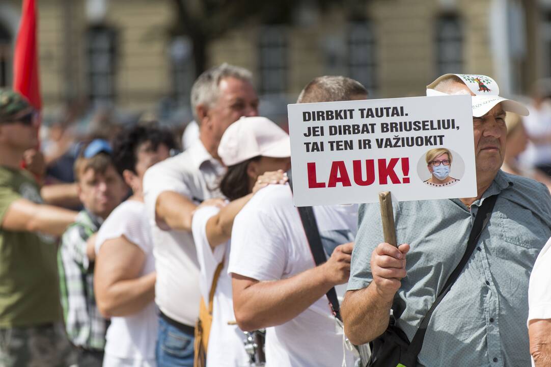 Protestas prieš privalomą testavimą ir skiepus