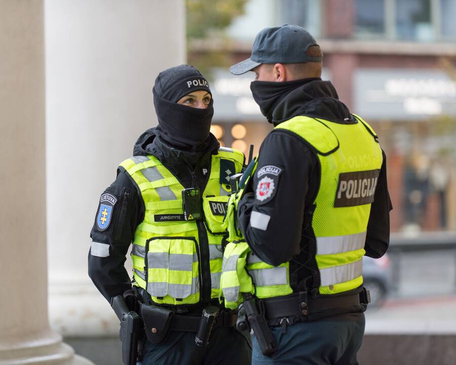 Protesto akcija Vilniuje prieš ribojimus nepasiskiepijusiems