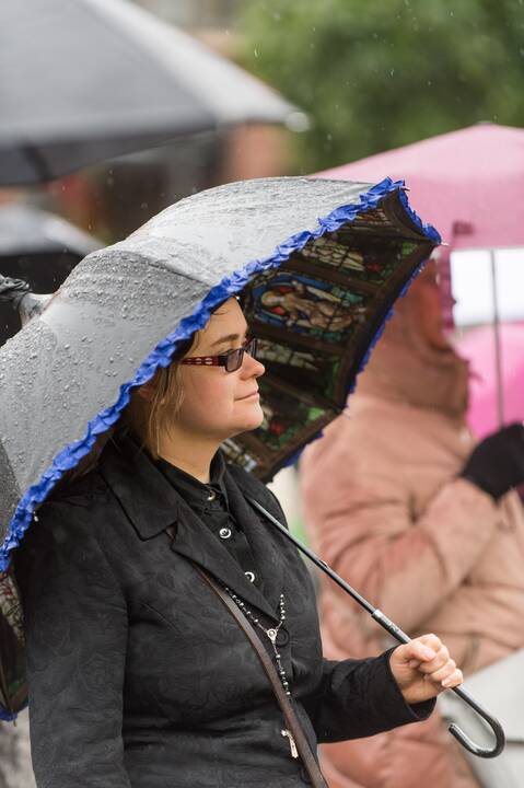 Protesto akcija Vilniuje prieš ribojimus nepasiskiepijusiems