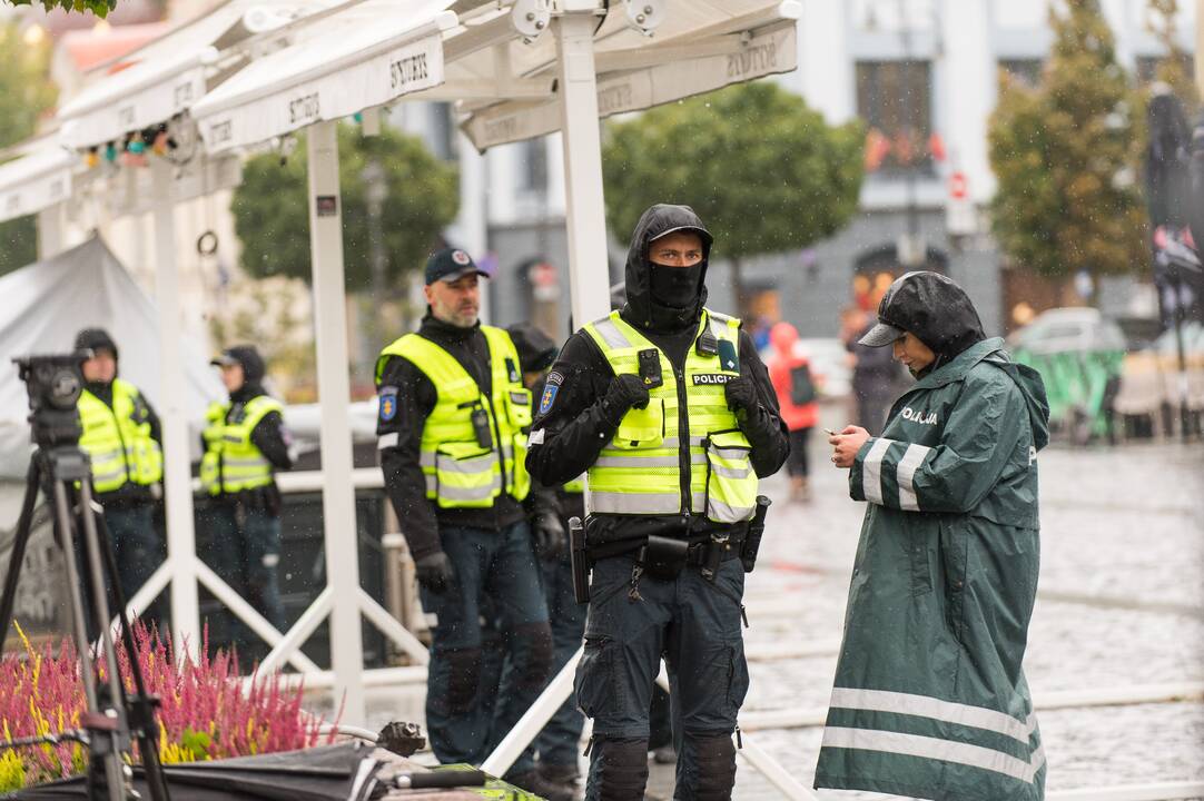 Protesto akcija Vilniuje prieš ribojimus nepasiskiepijusiems