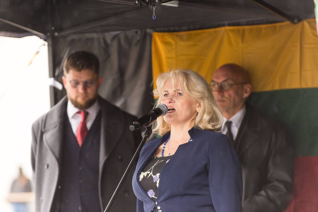 Protesto akcija Vilniuje prieš ribojimus nepasiskiepijusiems