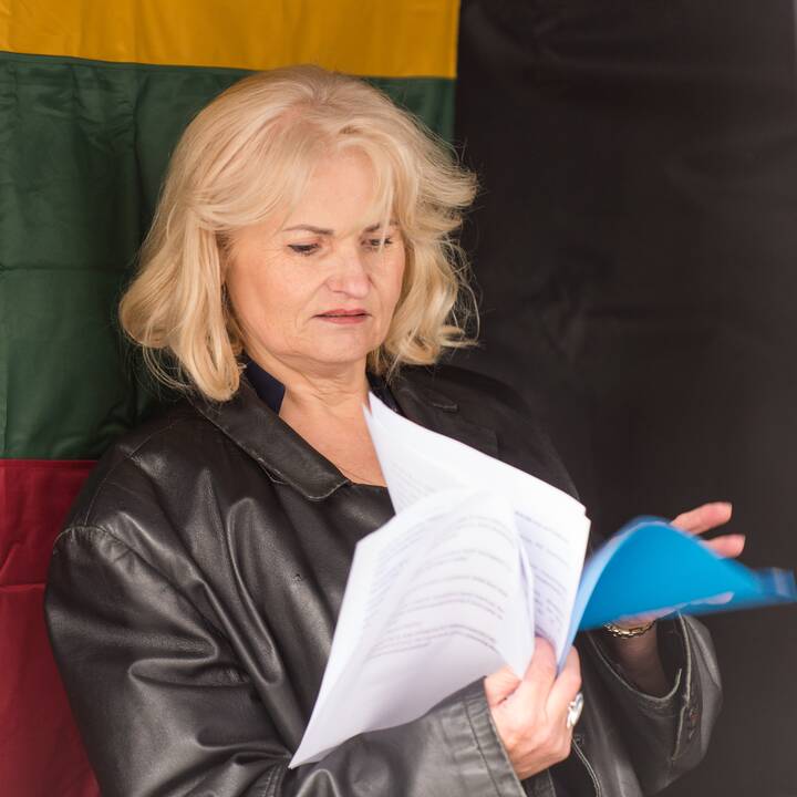 Protesto akcija Vilniuje prieš ribojimus nepasiskiepijusiems