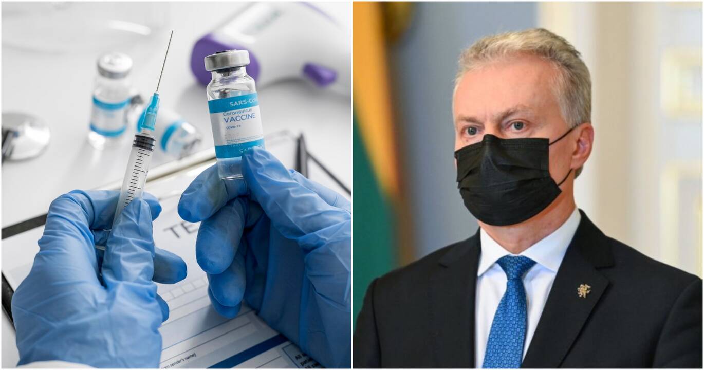 Vyriausybės skiepijimo nuo COVID-19 taktiką prezidentas vadina karštligiška ir forsuota