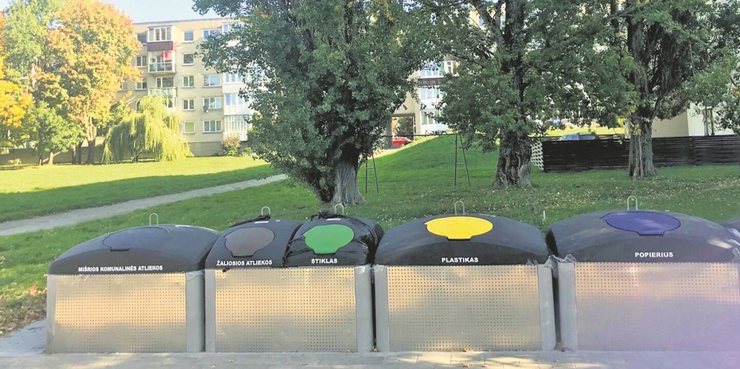 Naudojimui atidarytos dar devynios pusiau požeminės atliekų konteinerių aikštelės