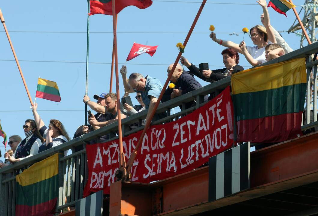 Kauniečiai prisijungė prie bendros „Didžiojo šeimos gynimo maršo“ kolonos