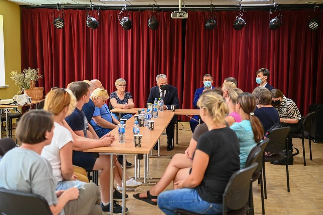 G. Nausėda iš anksto neskelbęs apsilankė Dieveniškėse