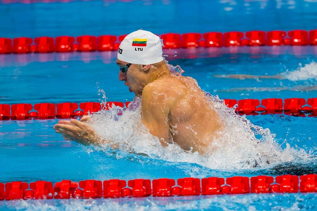 Nusišypsojo sėkmė: A. Šidlauskas pateko į 200 m plaukimo krūtine pusfinalį