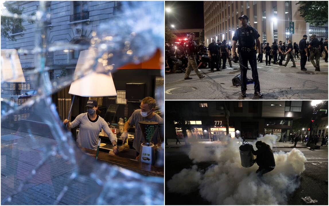 JAV miestus krečia neramumai, išprovokuoti policijos areštuoto juodaodžio mirties