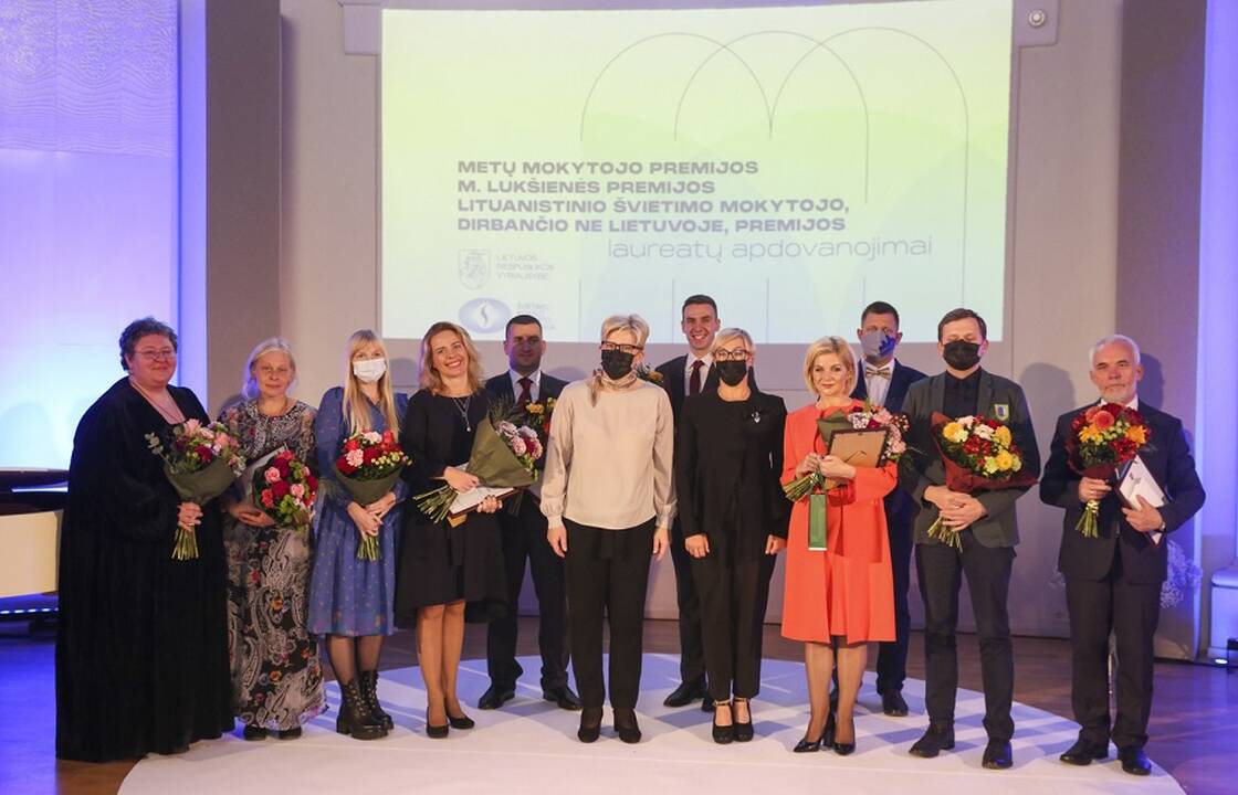 Metų mokytojų apdovanojimai