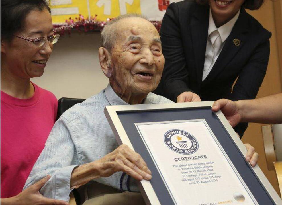 Seniausiu pasaulyje vyru pripažintas 112 metų japonas