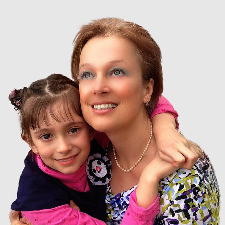 Gintarė Jautakaitė su dukra