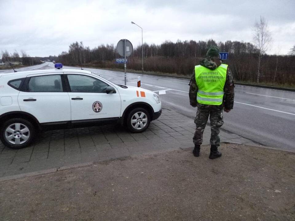 Nusikaltimu įtariamas vyras sučiuptas pasienyje