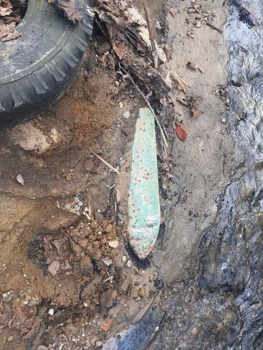 Aleksoto upelyje vėl rasta sprogmenų