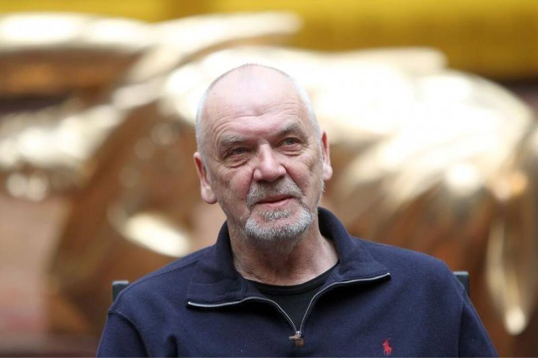 Oskaras Koršunovas (kairėje), Eimuntas Nekrošius, Andrius Mamontovas