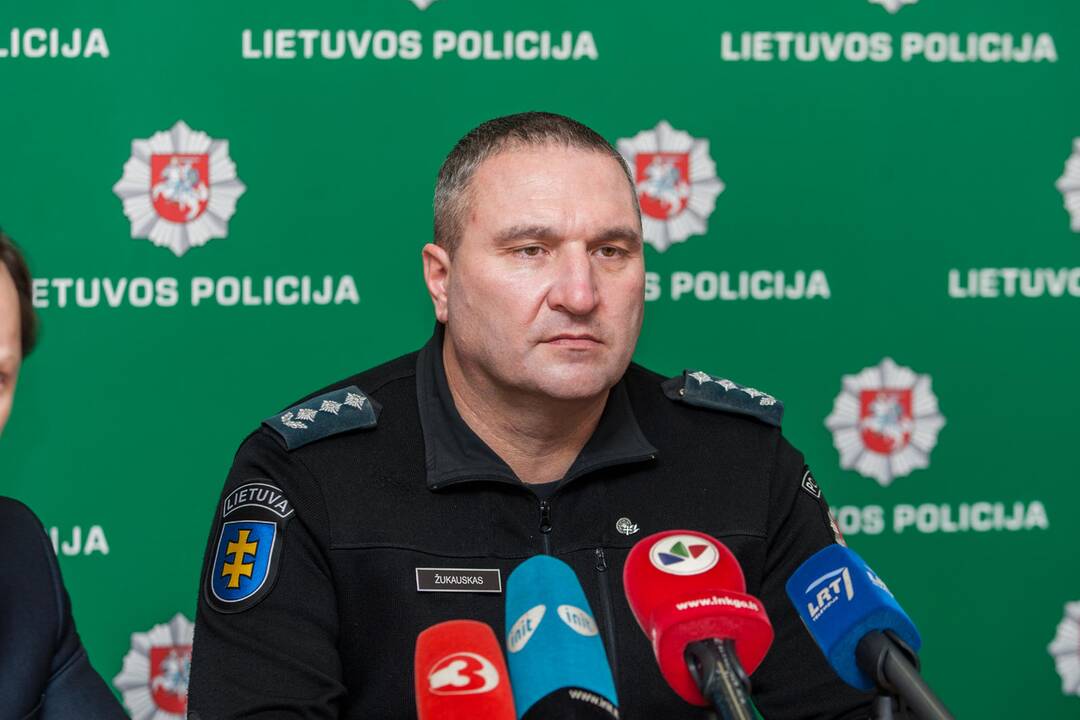 Spaudos konferencija apie tarptautinio masto operaciją 