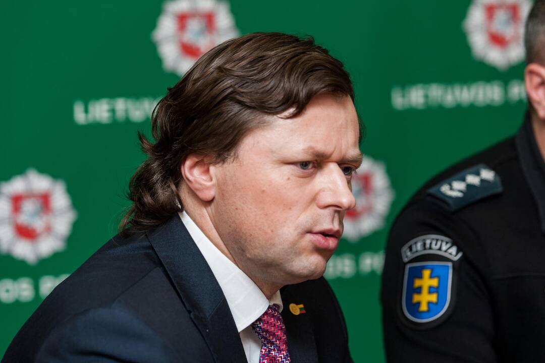 Spaudos konferencija apie tarptautinio masto operaciją 