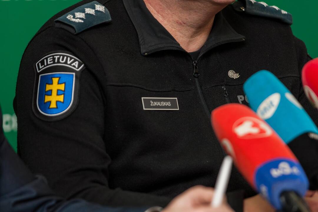Spaudos konferencija apie tarptautinio masto operaciją 
