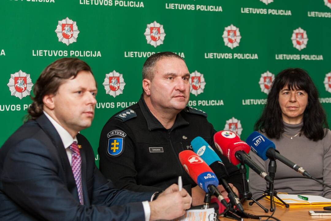 Spaudos konferencija apie tarptautinio masto operaciją 