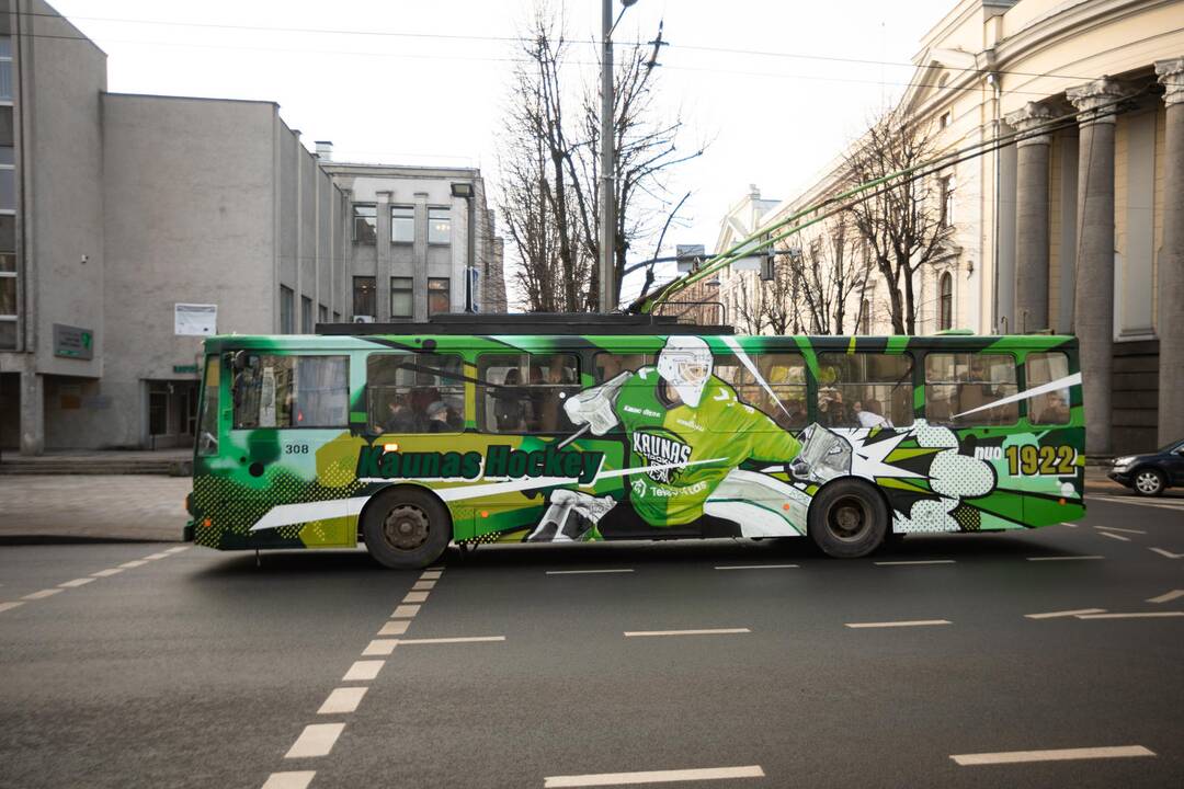 Ledo ritulio komandos „Kaunas Hochey“ troleibusas 