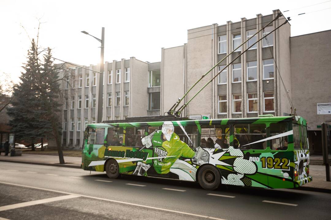 Ledo ritulio komandos „Kaunas Hochey“ troleibusas 