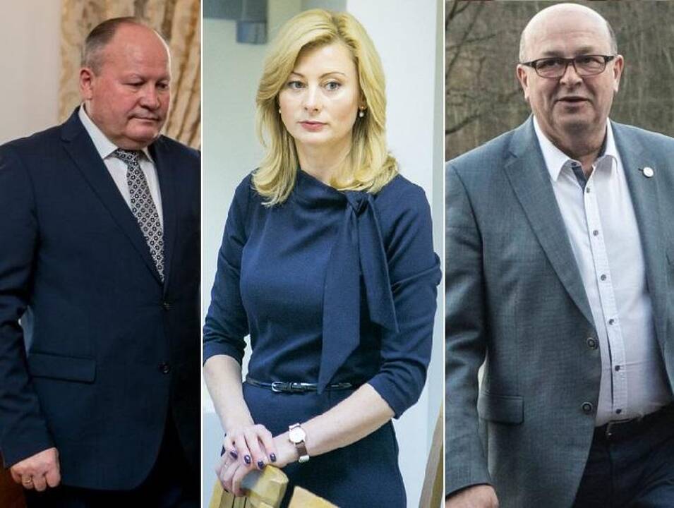 Valerijus Makūnas (iš kairės), Rita Tamašunienė, Visvaldas Matijošaitis