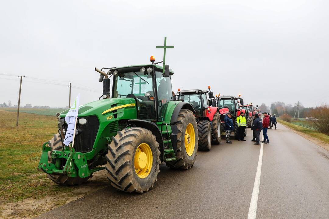 Ūkininkų protestas Kauno rajone