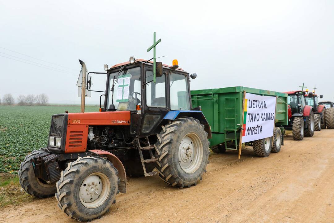 Ūkininkų protestas Kauno rajone