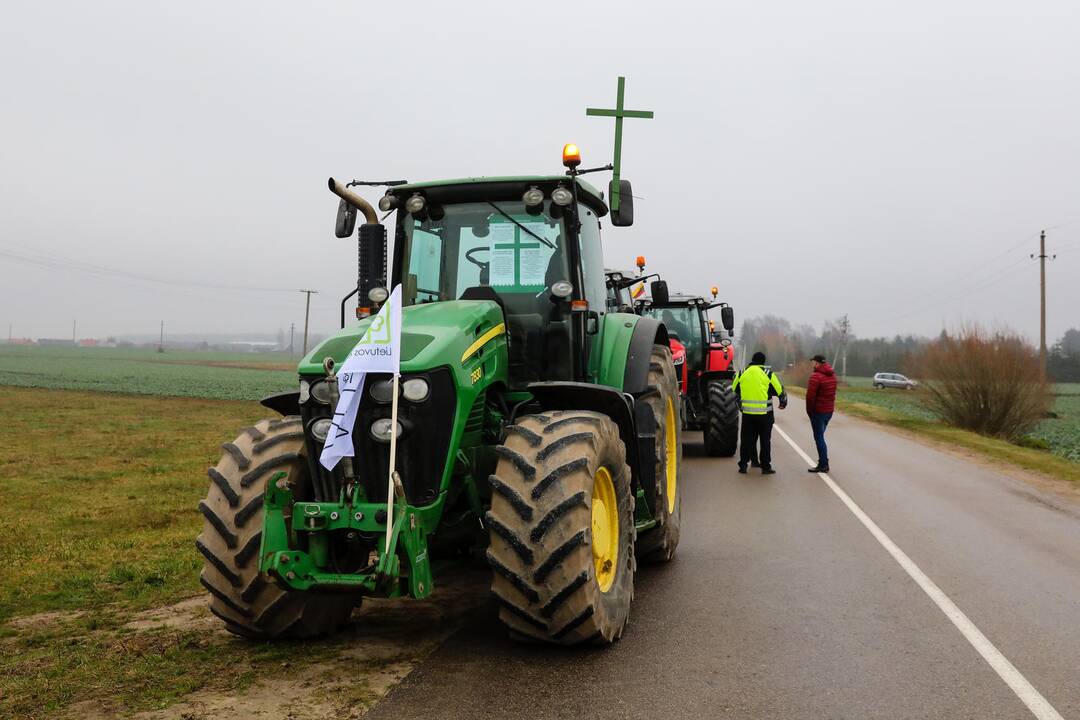 Ūkininkų protestas Kauno rajone
