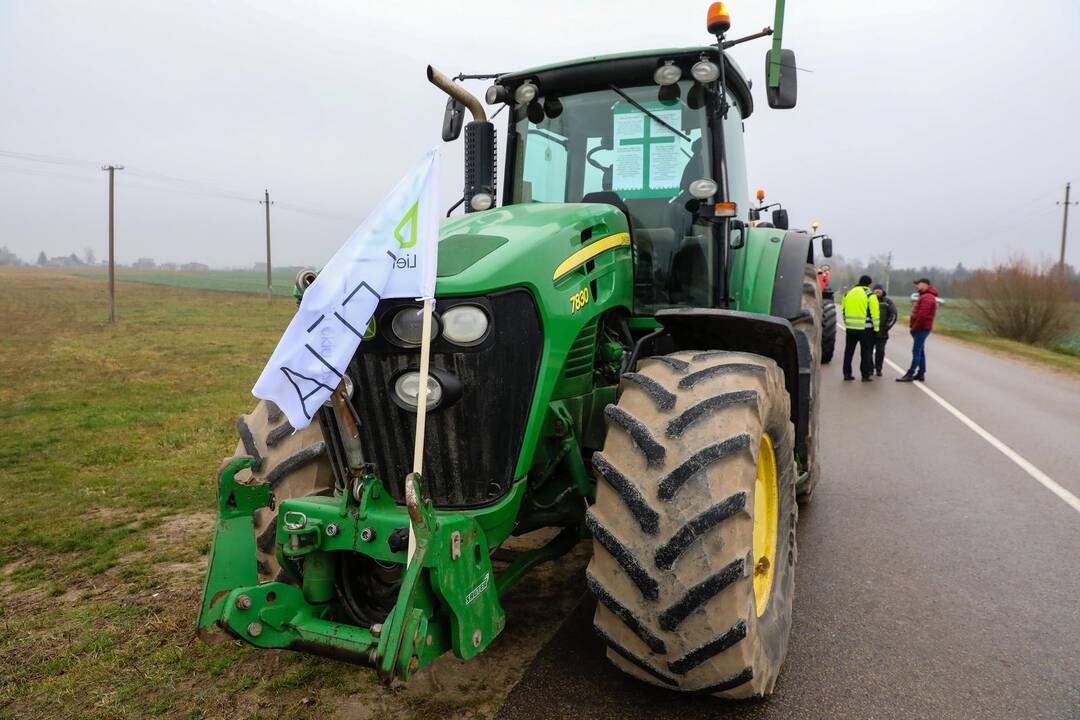 Ūkininkų protestas Kauno rajone