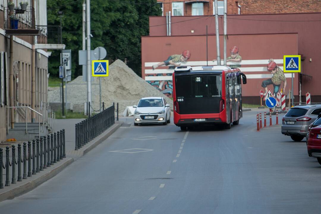 Senamiestyje – vėl nauja eismo tvarka