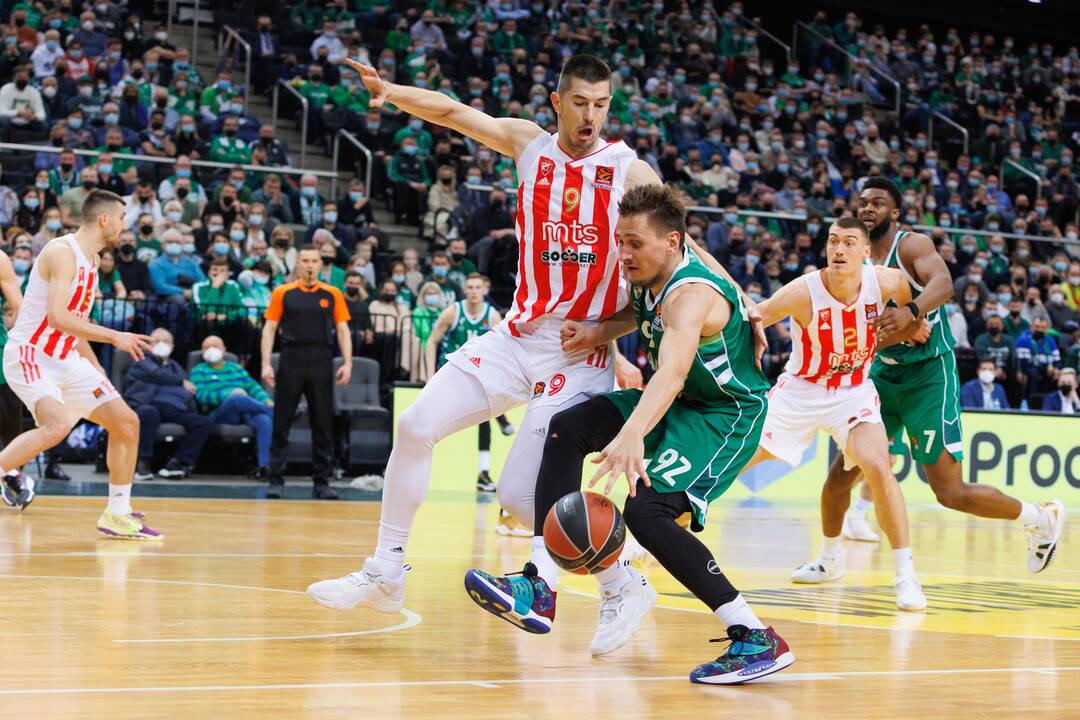 Paskutinis P. Jankūno mačas Eurolygoje: „Žalgiris“ – „Crvena zvezda“ (103:98)