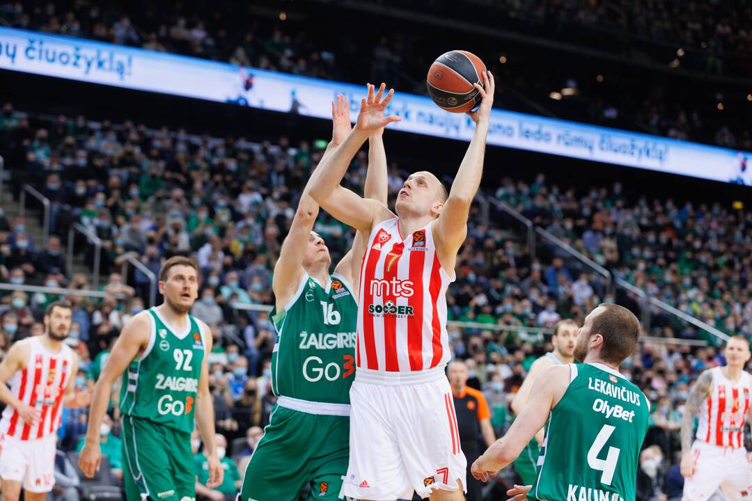 Paskutinis P. Jankūno mačas Eurolygoje: „Žalgiris“ – „Crvena zvezda“ (103:98)