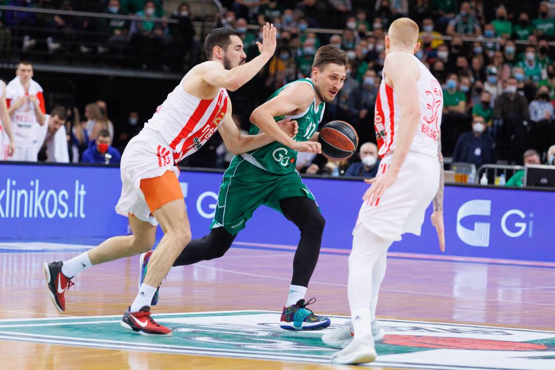 Paskutinis P. Jankūno mačas Eurolygoje: „Žalgiris“ – „Crvena zvezda“ (103:98)