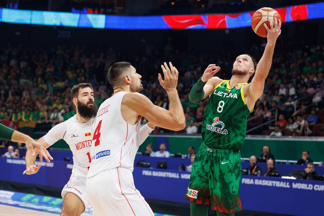 Pasaulio krepšinio čempionato Filipinuose grupės rungtynės: Juodkalnija – Lietuva