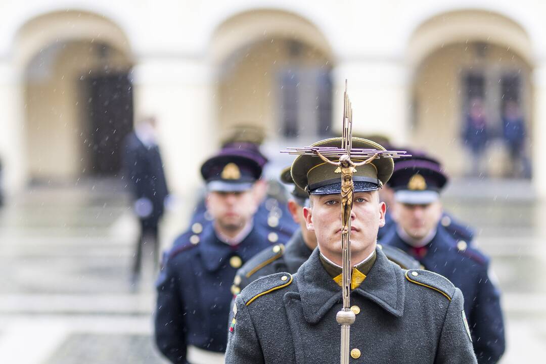 Pulkininko J. Vitkaus-Kazimieraičio laidotuvių ceremonija