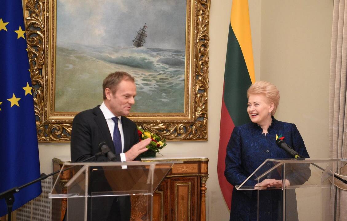 Donaldas Tuskas ir Dalia Grybauskaitė