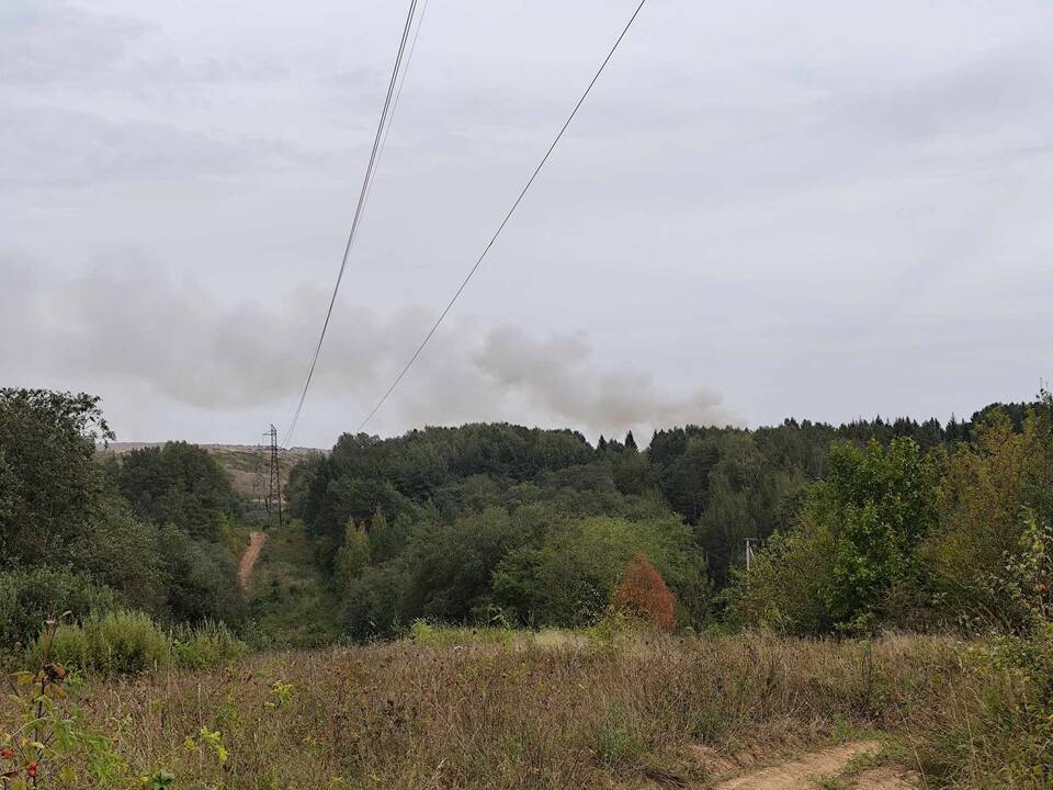 Vėl dega Lapių sąvartynas