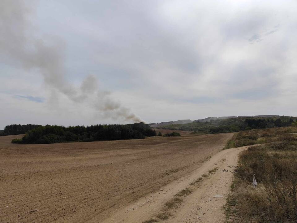 Vėl dega Lapių sąvartynas