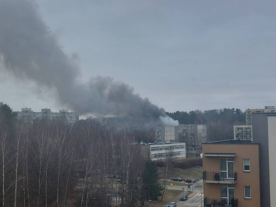 Keturis butus Viršuliškių daugiabutyje surijo liepsnos