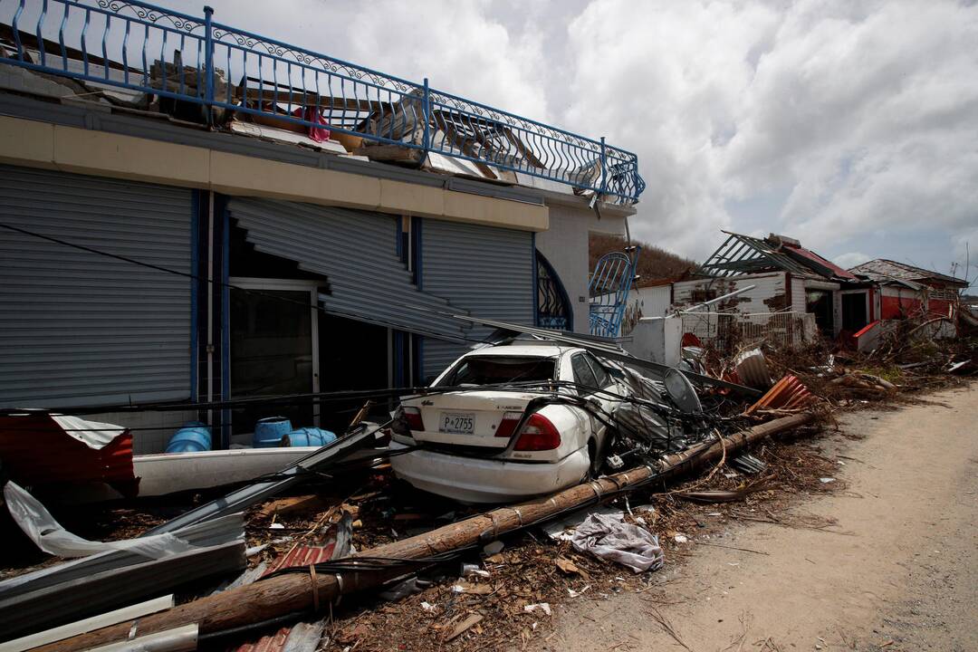 Du lietuviai grįžta iš uragano „Irma“ nusiaubtos Šv. Martyno salos