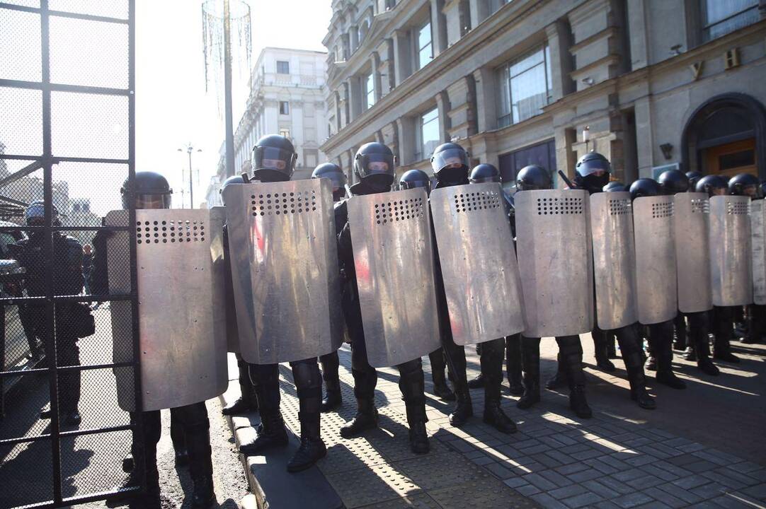 Per A. Lukašenkos gimtadienį – tūkstantinės minios protestas