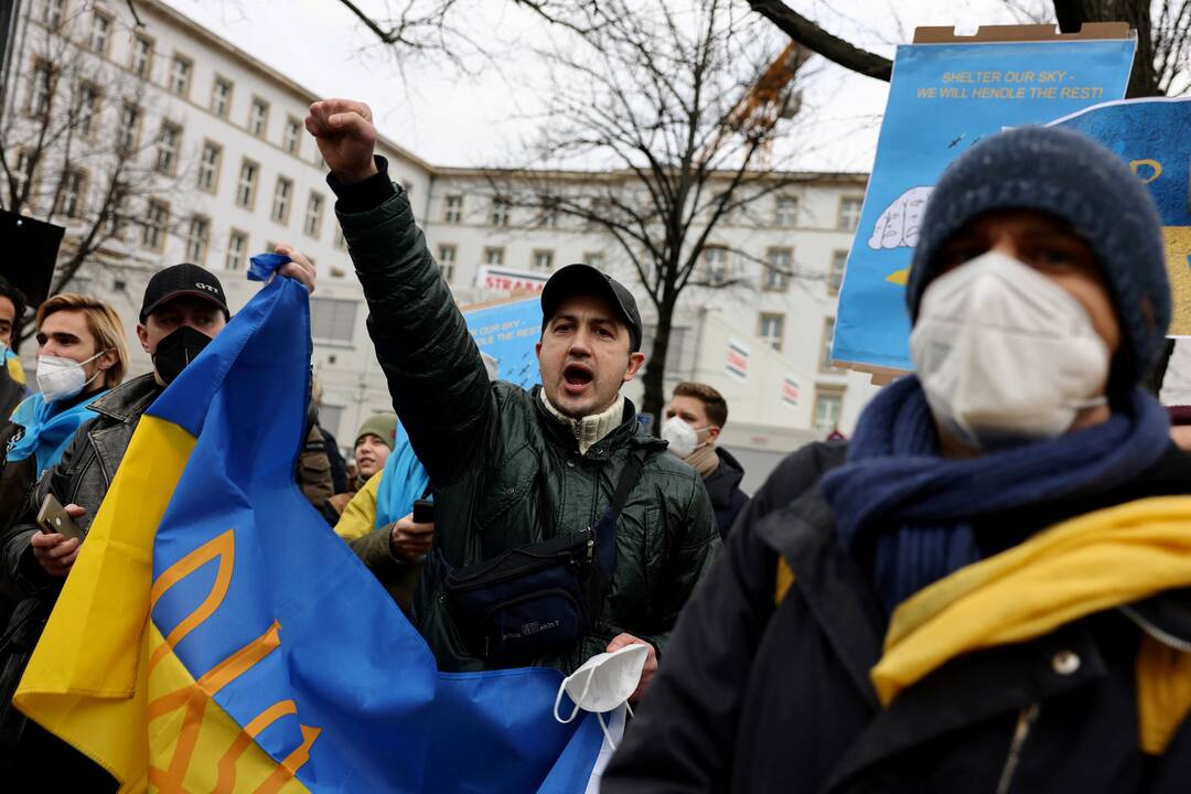 Berlyne – šimtatūkstantinė solidarumo akcija Ukrainai palaikyti