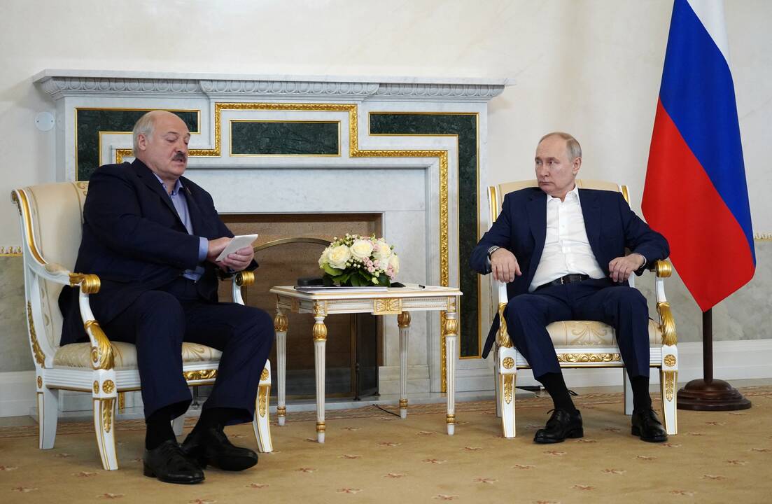 Aliaksandras Lukašenka ir Vladimiras Putinas