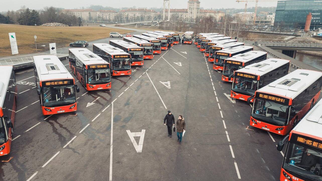 Nauji autobusai Kauno gatvėse