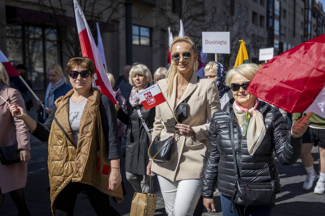 Sostinės gatvėse – Lietuvos lenkų eisena