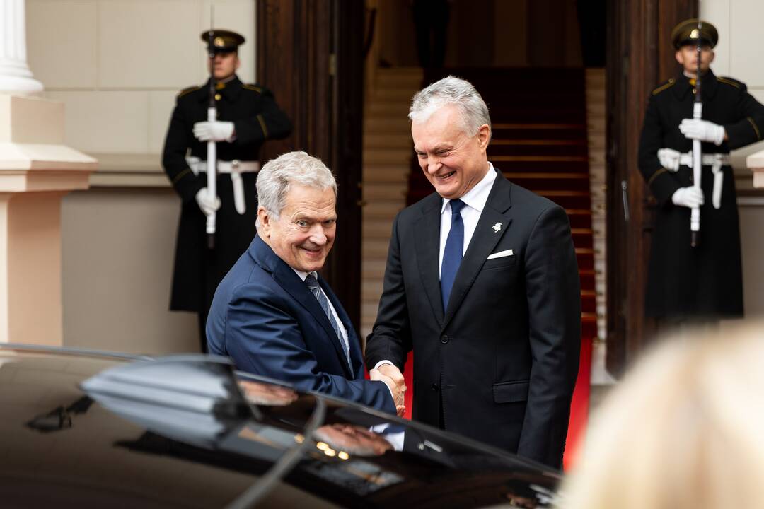 Oficialus Suomijos prezidento S. Niinisto sutikimas prezidentūroje