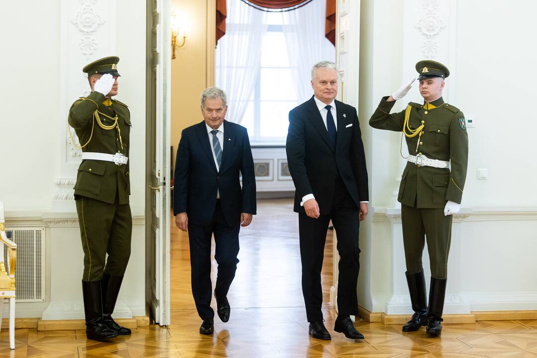 Oficialus Suomijos prezidento S. Niinisto sutikimas prezidentūroje