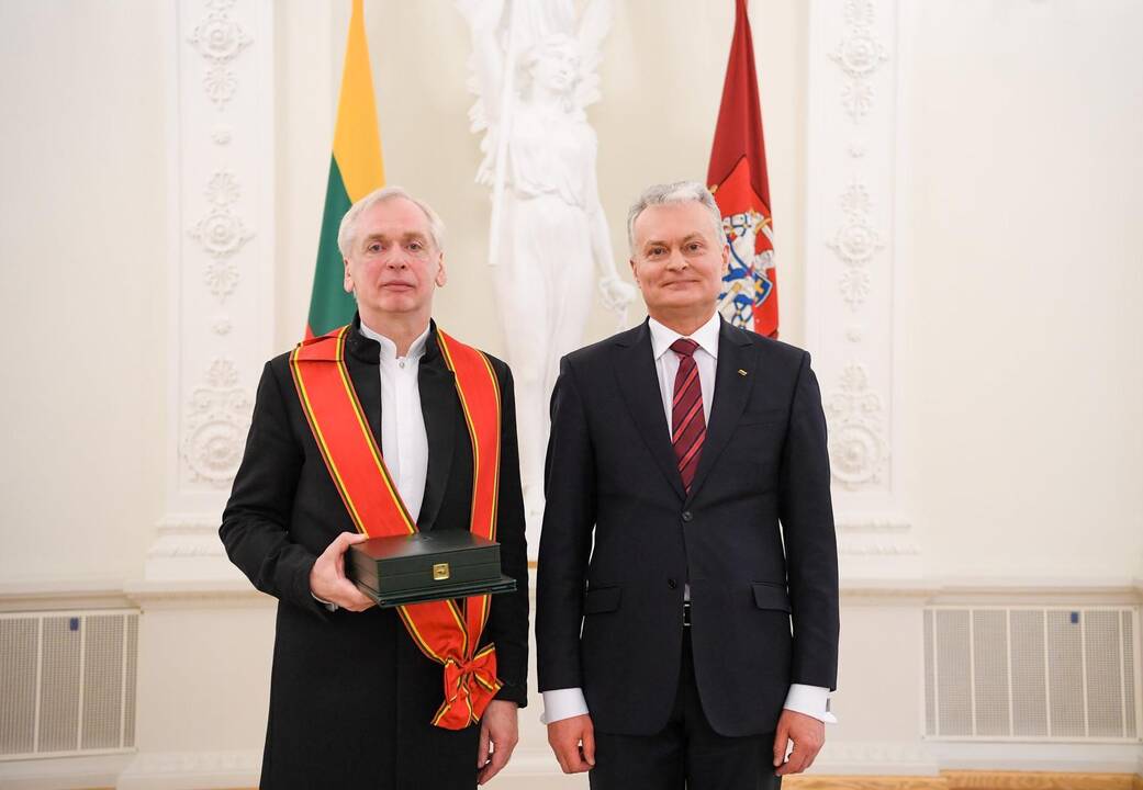 Gintaras Rinkevičius (kairėje) ir Gitanas Nausėda (dešinėje)