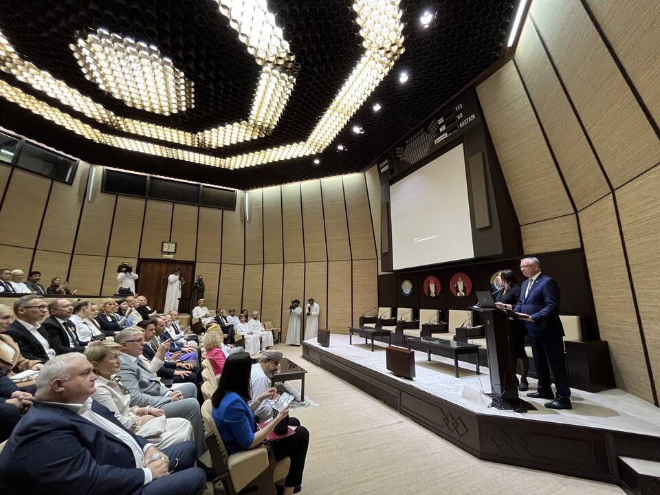 Bendradarbiavimas: KPPAR prezidentas Z. Dargevičius ir  J. E. Abdullah Sultanas Al Owaisas pasirašė istorinę Lietuvos ir Jungtinių Arabų Emyratų verslo tarybos steigimo sutartį.